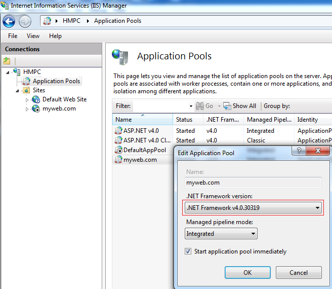 IIS App Pool